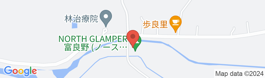 NORTH GLAMPER 富良野の地図