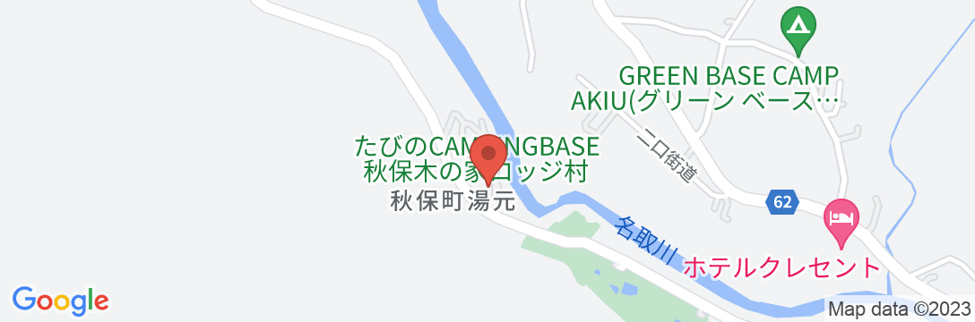 たびの邸宅 秋保山荘の地図