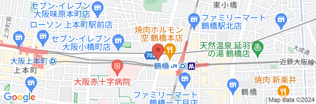 エスリードホテル大阪鶴橋の地図