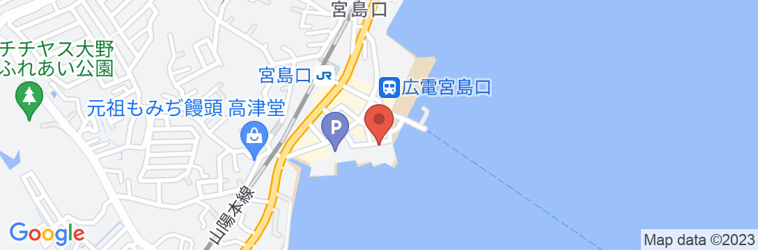 Bar&Hotel Colors 宮島の地図