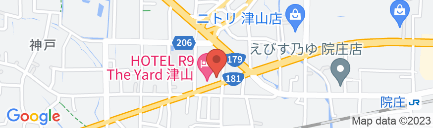 HOTEL R9 The Yard 津山の地図