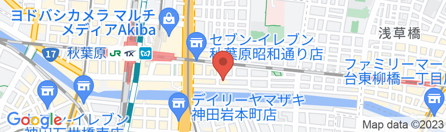 アパホテル〈秋葉原駅東〉(全館禁煙)の地図