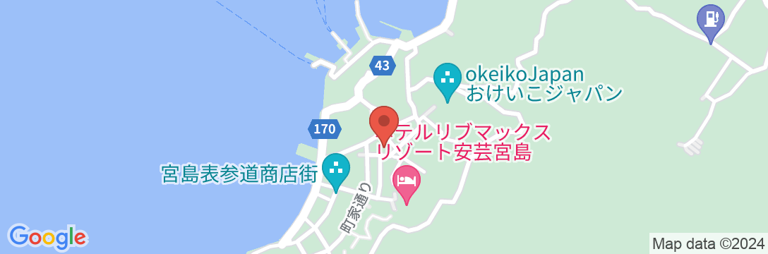 厳島東門前 菊がわの地図