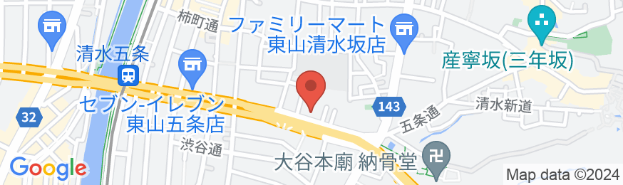 NOHGA HOTEL KIYOMIZU KYOTO(ノーガホテル清水京都)の地図