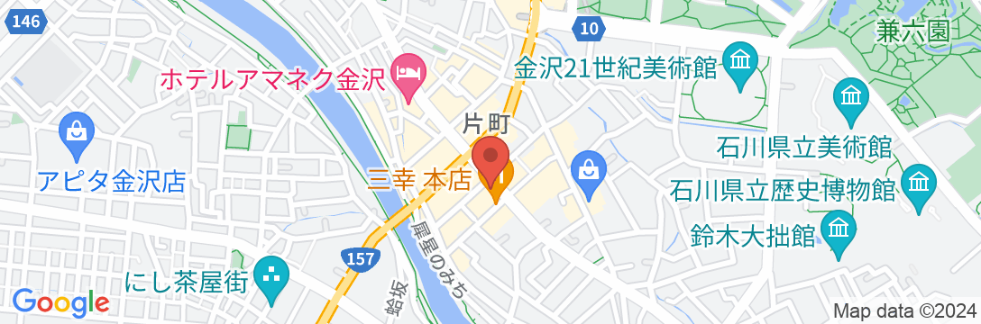 ホテルマイステイズ金沢片町の地図