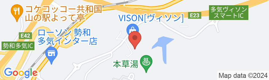 旅籠ヴィソンの地図
