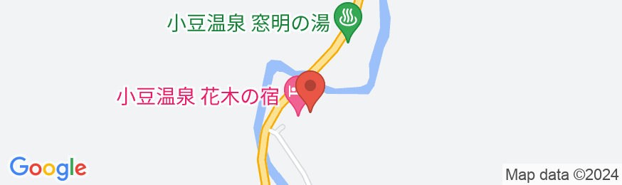 小豆温泉 花木の宿の地図
