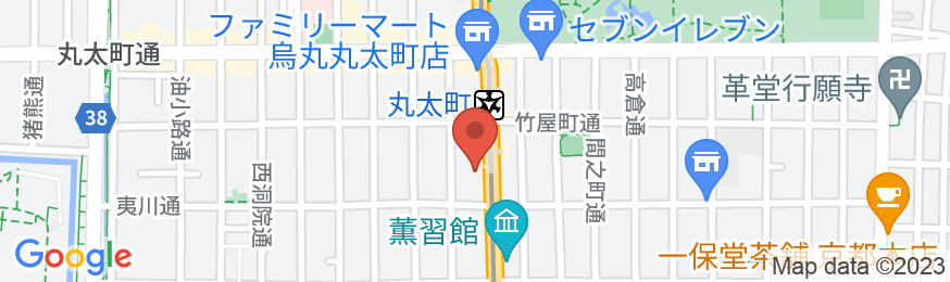 ハイアットプレイス京都の地図