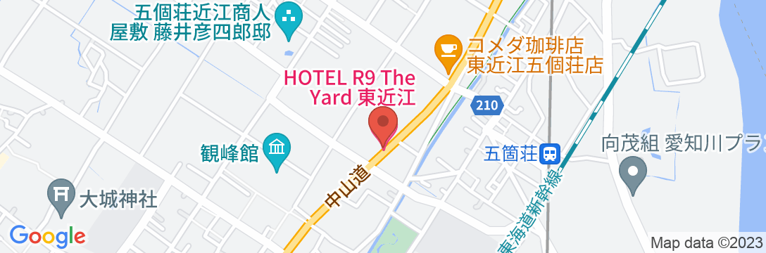 HOTEL R9 The Yard 東近江の地図