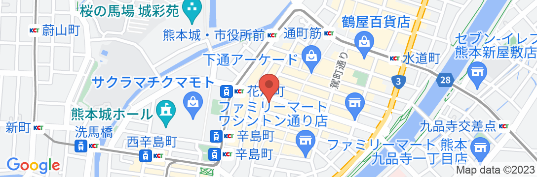 ダイワロイネットホテル熊本銀座通り PREMIERの地図