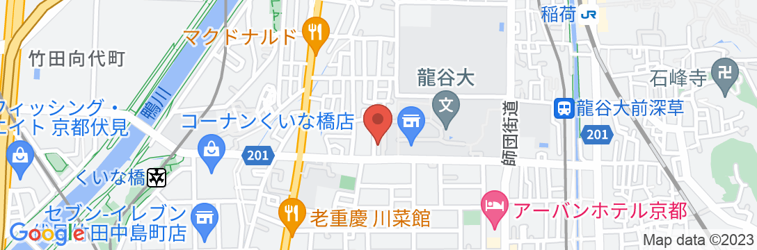 優宿@伏見稲荷の地図