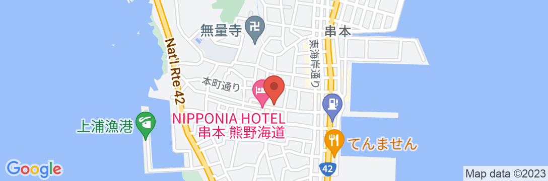 NIPPONIA 串本熊野海道の地図