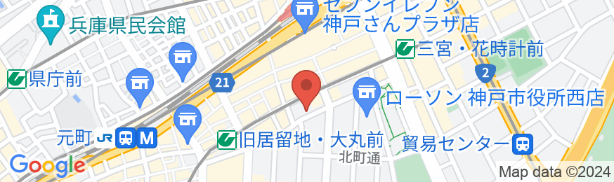ダイワロイネットホテル神戸三宮 PREMIERの地図