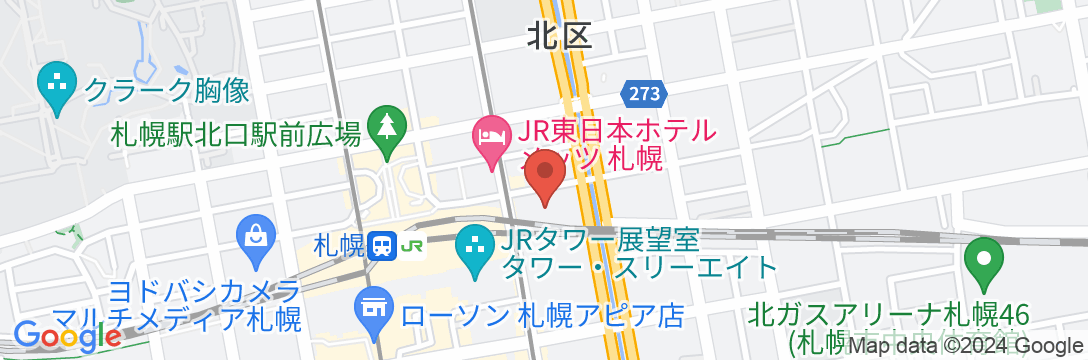 札幌ワシントンホテルプラザの地図