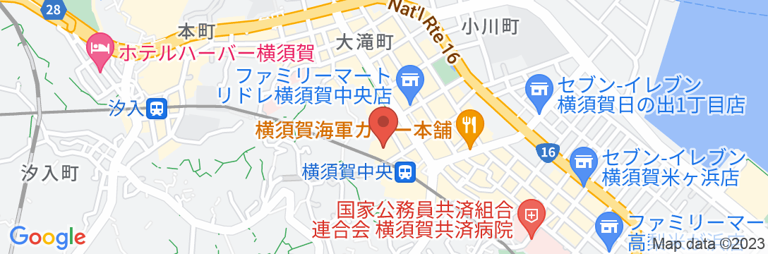 セントラルホテル<神奈川県横須賀市>の地図