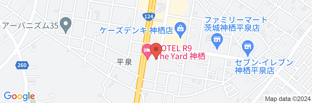HOTEL R9 The Yard 神栖の地図