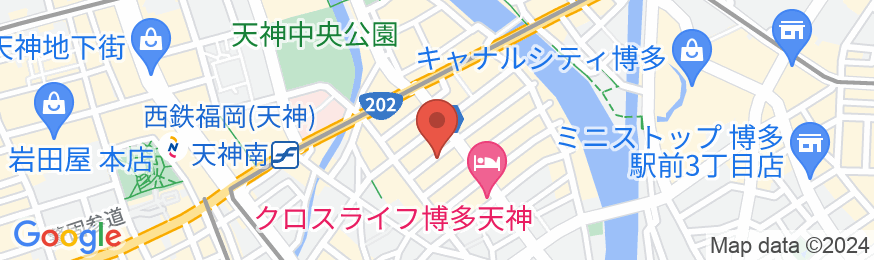 東邦ホテルゾンク春吉の地図
