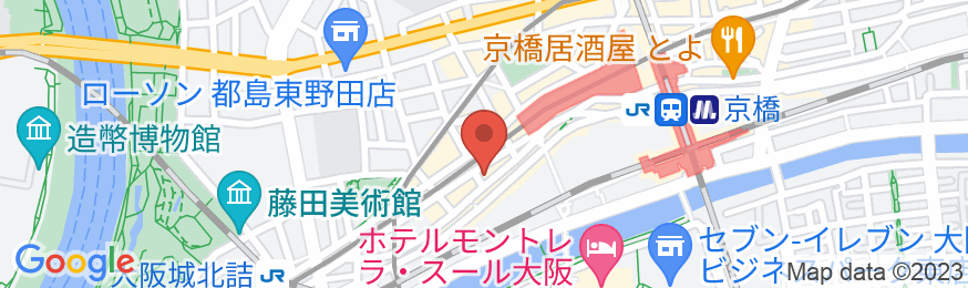大阪シティホテル京橋の地図