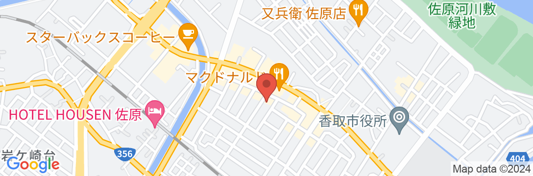 佐原北ホテルの地図