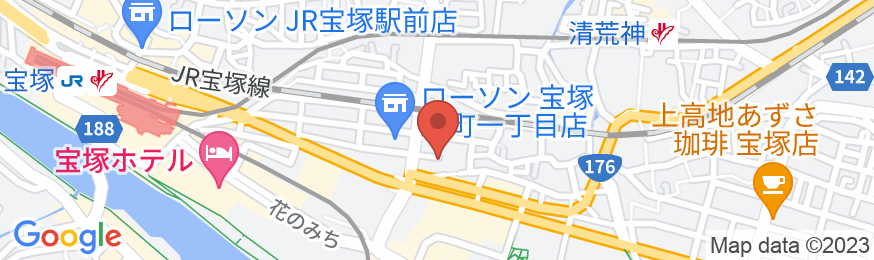 ホテル カレント宝塚の地図