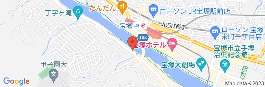 宝塚インの地図
