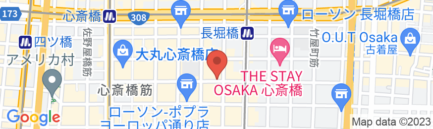 アパホテル〈なんば心斎橋東〉(全室禁煙)の地図