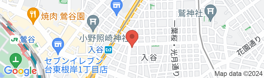 サクラクロスホテル上野入谷アネックスの地図