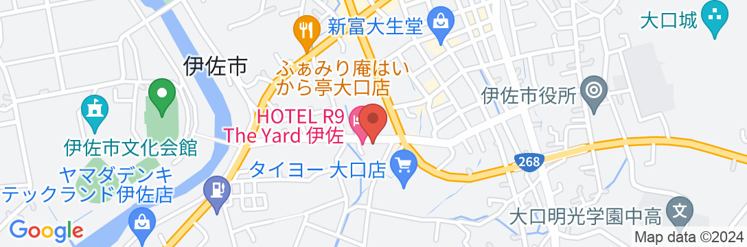 HOTEL R9 The Yard 伊佐の地図