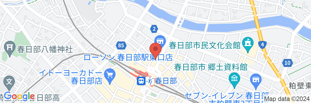 スーパーホテル埼玉・春日部駅前天然温泉の地図
