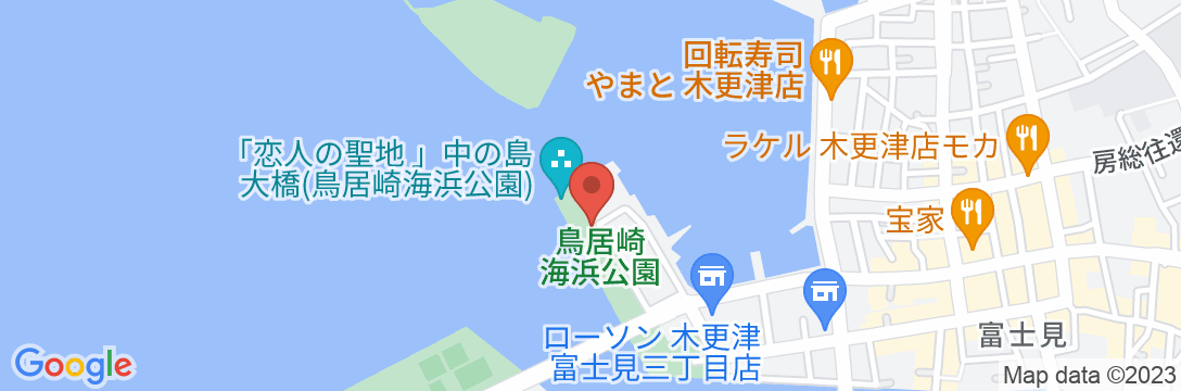 鳥居崎倶楽部の地図
