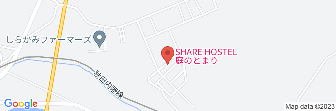 SHARE HOSTEL 庭のとまりの地図