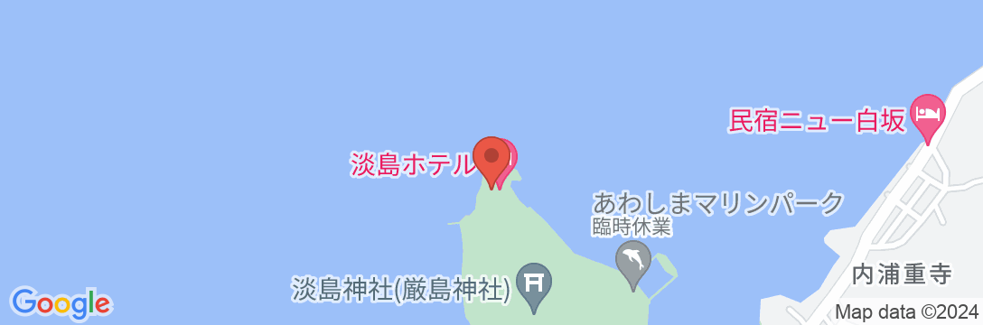 淡島ホテルの地図