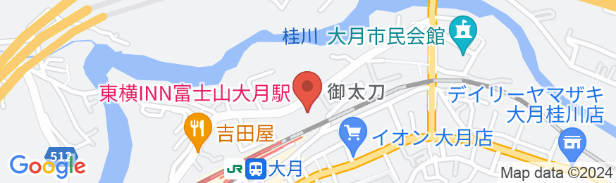 東横INN富士山大月駅の地図