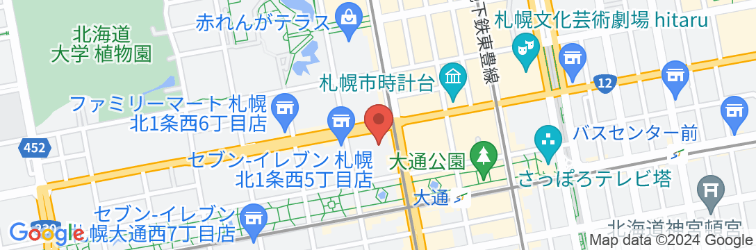 SAN GRAN HOTEL 札幌大通公園の地図
