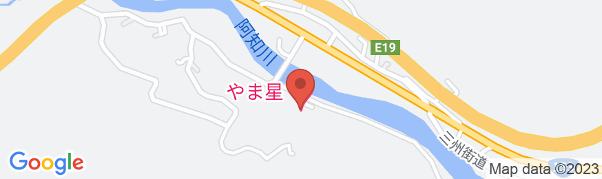 天然温泉 阿智 星降りの宿 やま星 hotel&glamp YAMABOSHIの地図