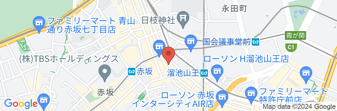 ヴィアインプライム赤坂<茜音の湯>(JR西日本グループ)の地図