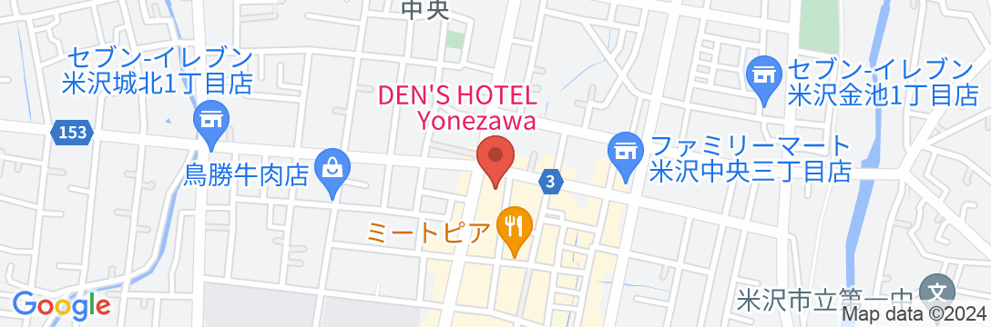 米沢エクセルホテル東急の地図