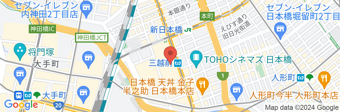 マンダリン オリエンタル 東京の地図