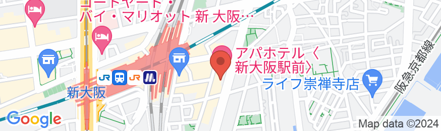 Minn新大阪の地図