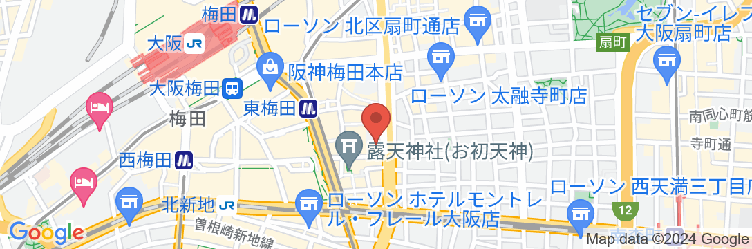 アパホテル&リゾート〈大阪梅田駅タワー〉(全室禁煙)の地図