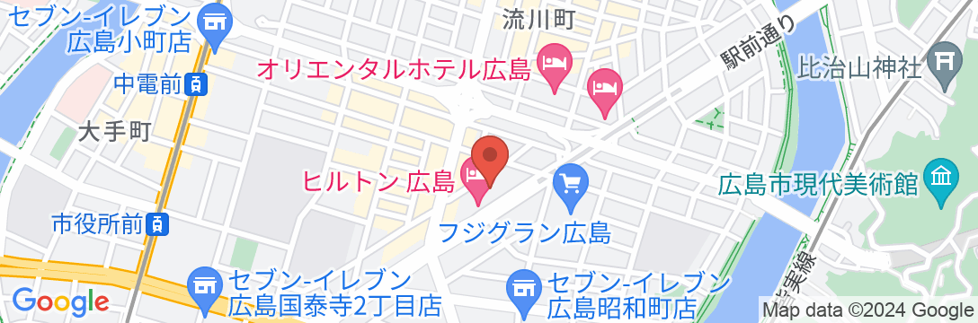 ヒルトン広島の地図
