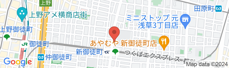 アパホテル〈浅草 新御徒町駅前〉の地図