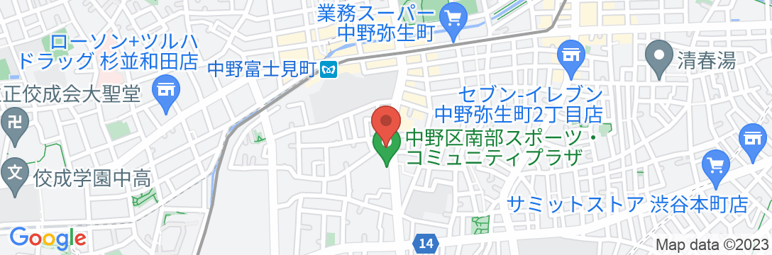 グリーンハウス中野富士見町の地図