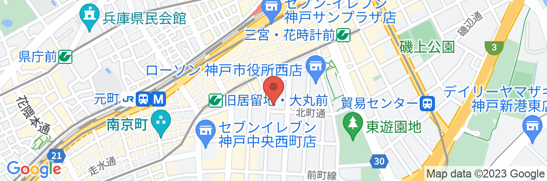 KOKO HOTEL 神戸三宮の地図
