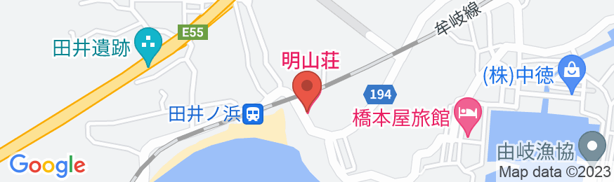 明山荘の地図