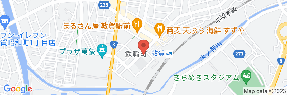 ホテルグランビナリオTSURUGAの地図