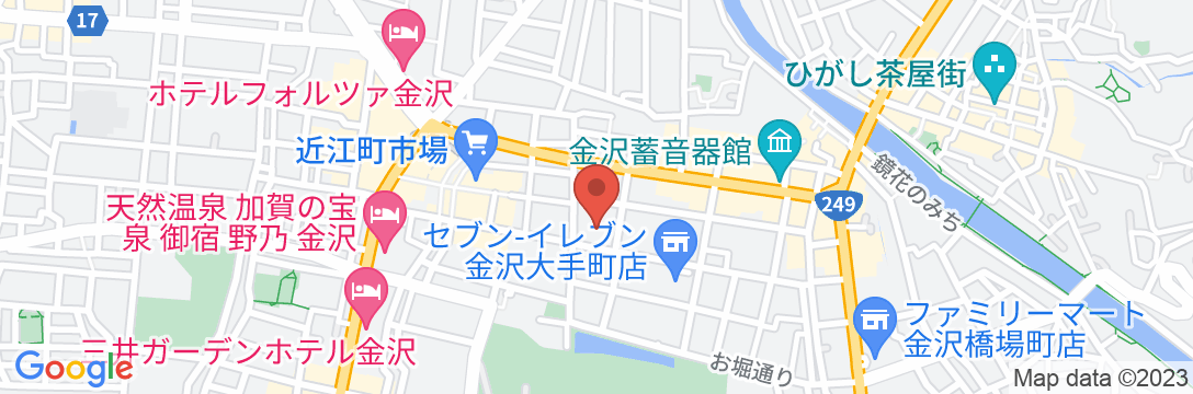 THE HOTEL SANRAKU KANAZAWA(ザ ホテル山楽 金沢)の地図