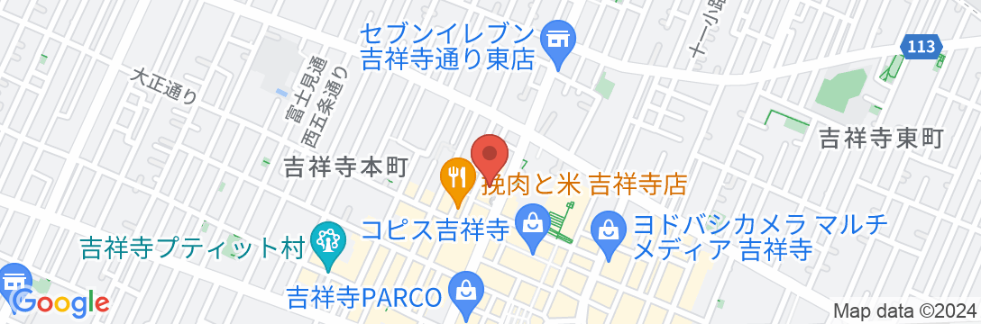 吉祥寺エクセルホテル東急の地図