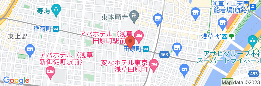 KOKO HOTEL Residence浅草田原町の地図