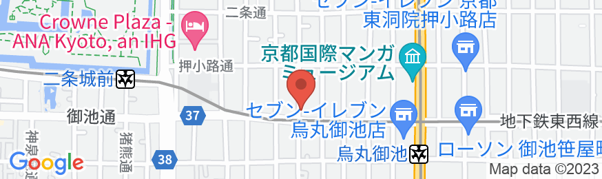 ホテルシャトレーイン京都の地図